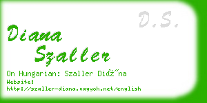 diana szaller business card